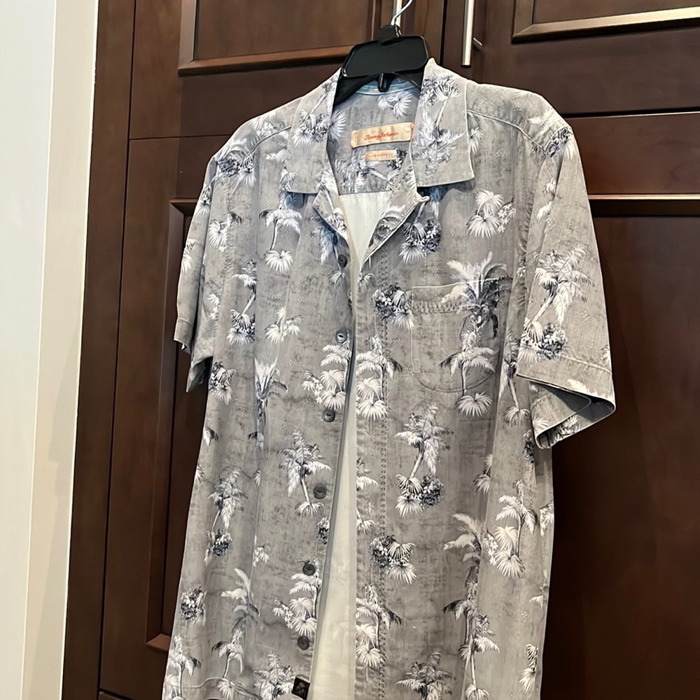 Tommy Bahama button up silk shirt